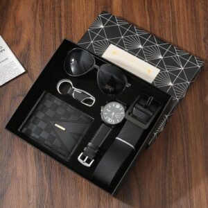 Leather Wallet, Belt, Watch & Sunglasses